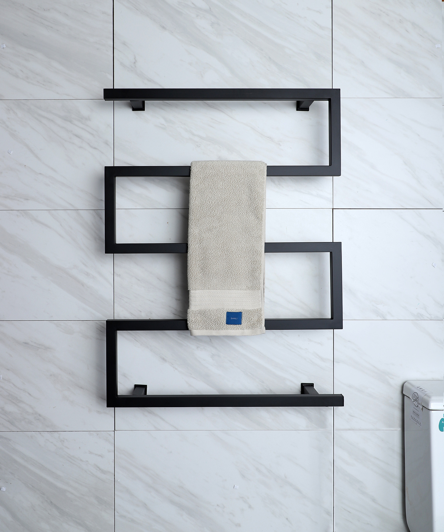 2022 High Quality Modern Design Bathroom Towel Warmer Radiator SS304 Electric Heated Towel Racks Style 9045B