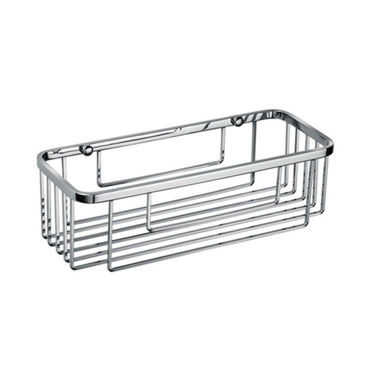 Bathroom Corner Shelf Bath Adjustable Shower Caddy Mounted Wire Basket Shelf