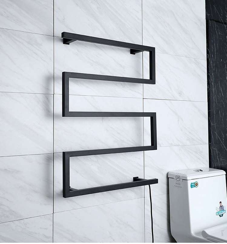 2022 High Quality Modern Design Bathroom Towel Warmer Radiator SS304 Electric Heated Towel Racks Style 9045B