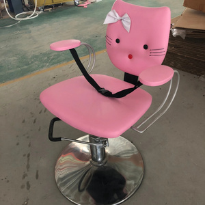 Pink Kids Salon Furniture salon kids chair Barbershop Hairdressing Kids Barber Chair Baby Salon Chair