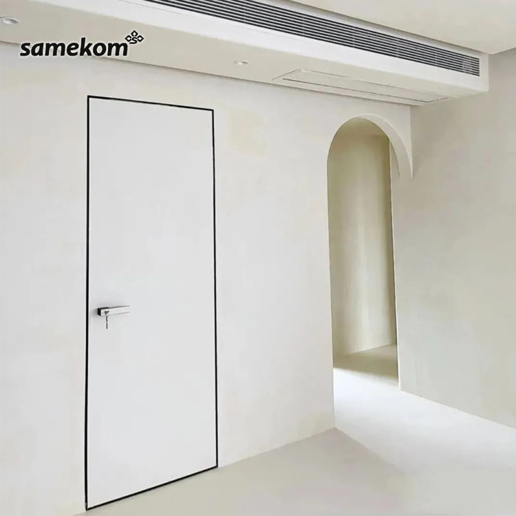 Customized Design Invisible Door Trimless Aluminum Wood Door