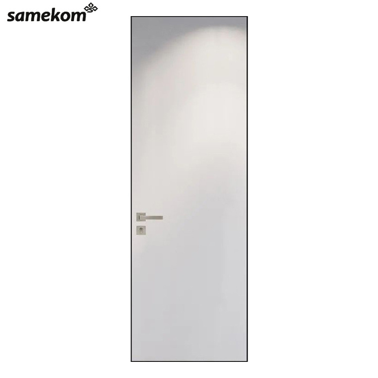 Exterior customize frameless Invisible flush concealed HDF door Interior hidden wooden door for bedroom