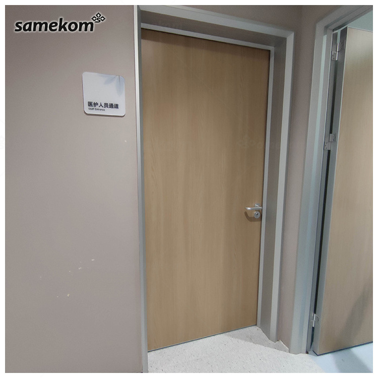 hospital soundproof door aluminum swing doors for hospital medical lab doors