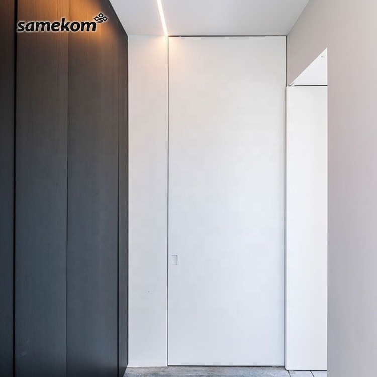 aluminum fire door look commercial exterior warehouse soundproof iron sliding hidden door secret