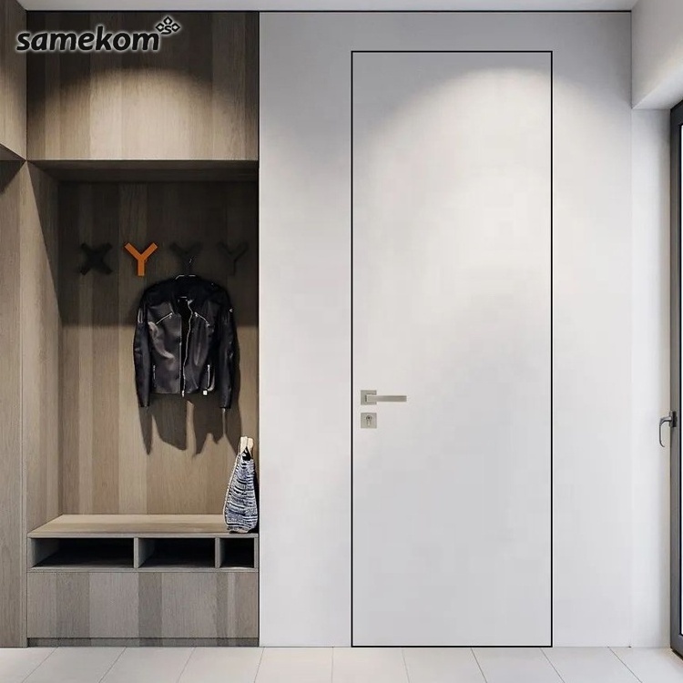 aluminum fire door look commercial exterior warehouse soundproof iron sliding hidden door secret