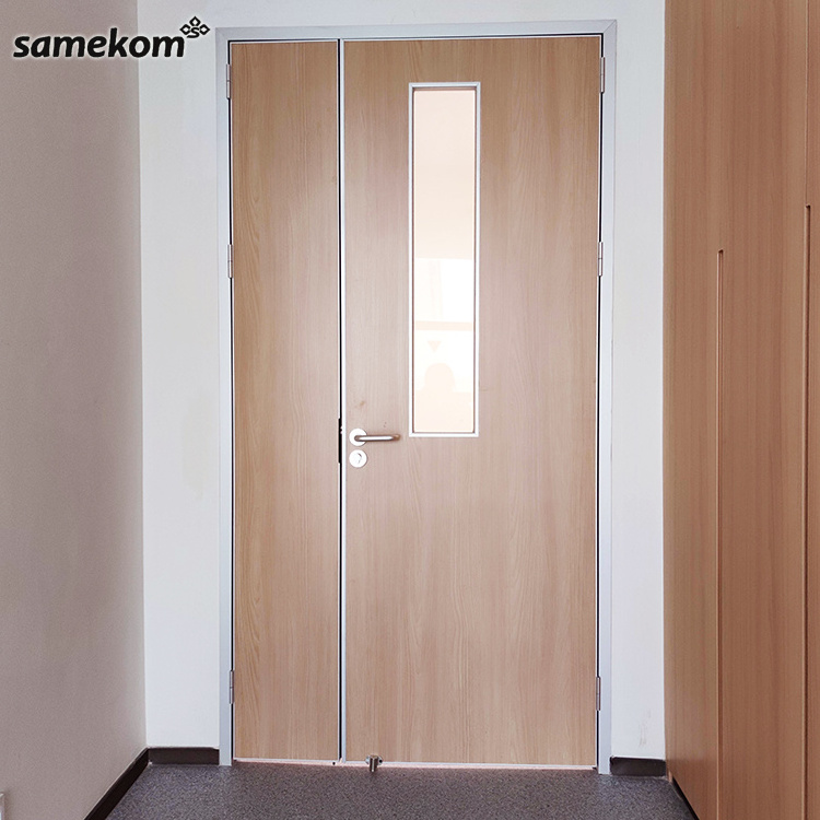 High quality medical Door Hospital Clean Room Purification Door modern french hospital Internal soundproof house doors For sale