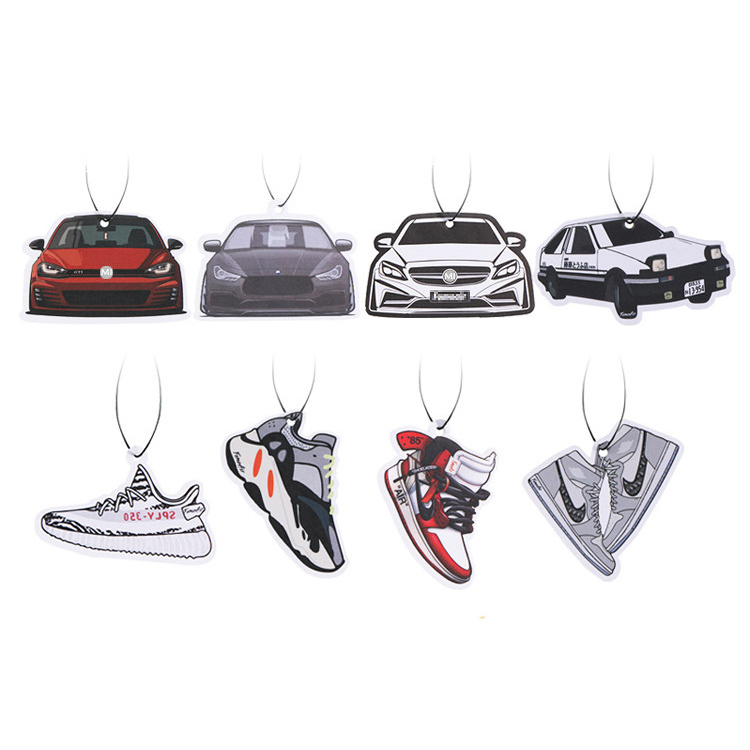 IKEDA brand little tree custom made hanging airfreshner auto fragrance paper car air freshener