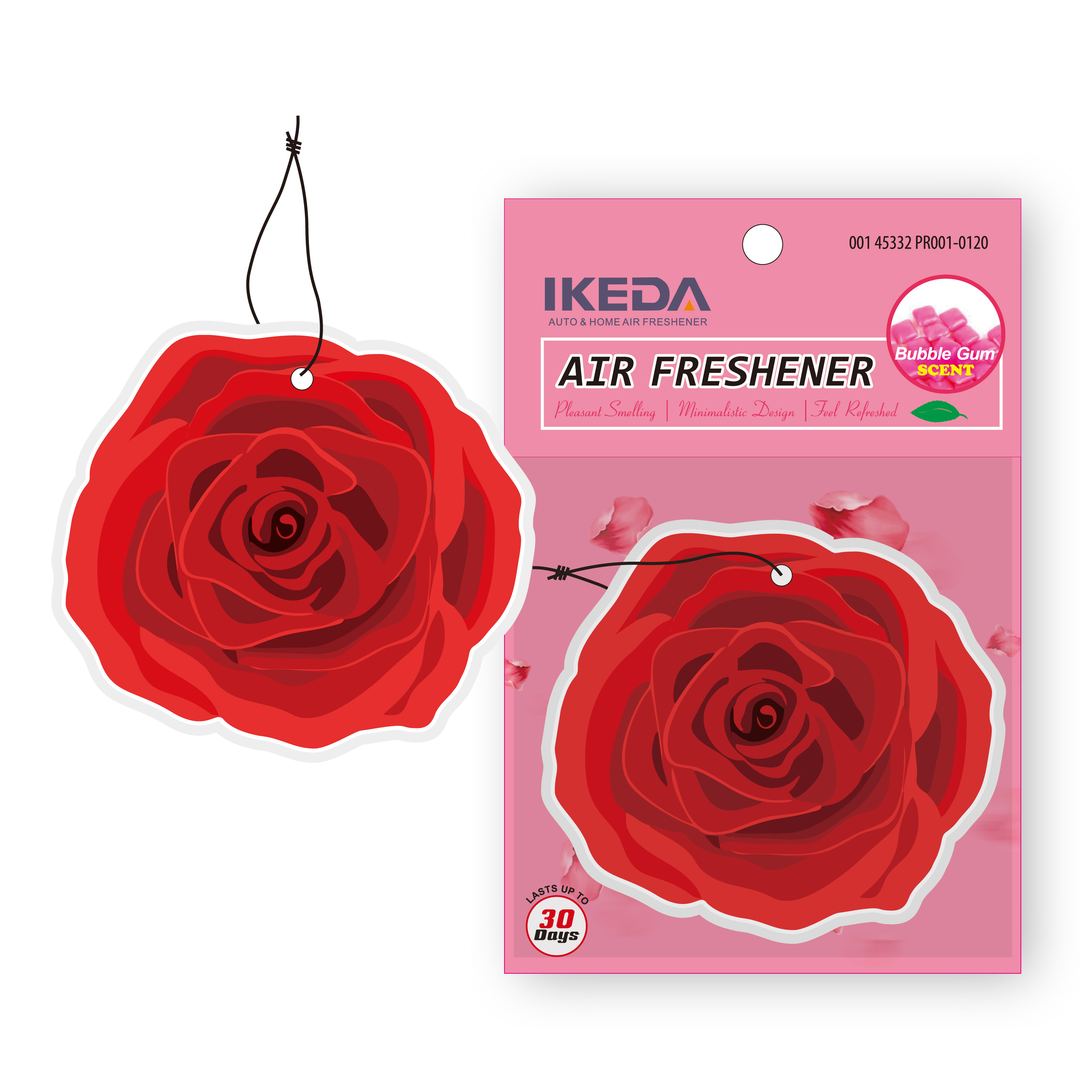 IKEDA brand little tree custom made hanging airfreshner auto fragrance paper car air freshener