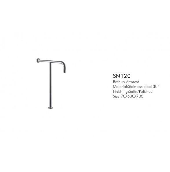 High quality Anti slip Shower Bathtub Handle Stainless steel Handrail Bathroom  Rail Safety Grab Bars for Elderly Disabled