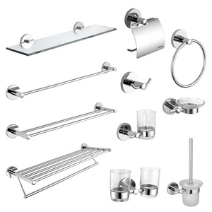 New Hotel  toilet shower bathroom accessories stainless steel304 bathroom sets