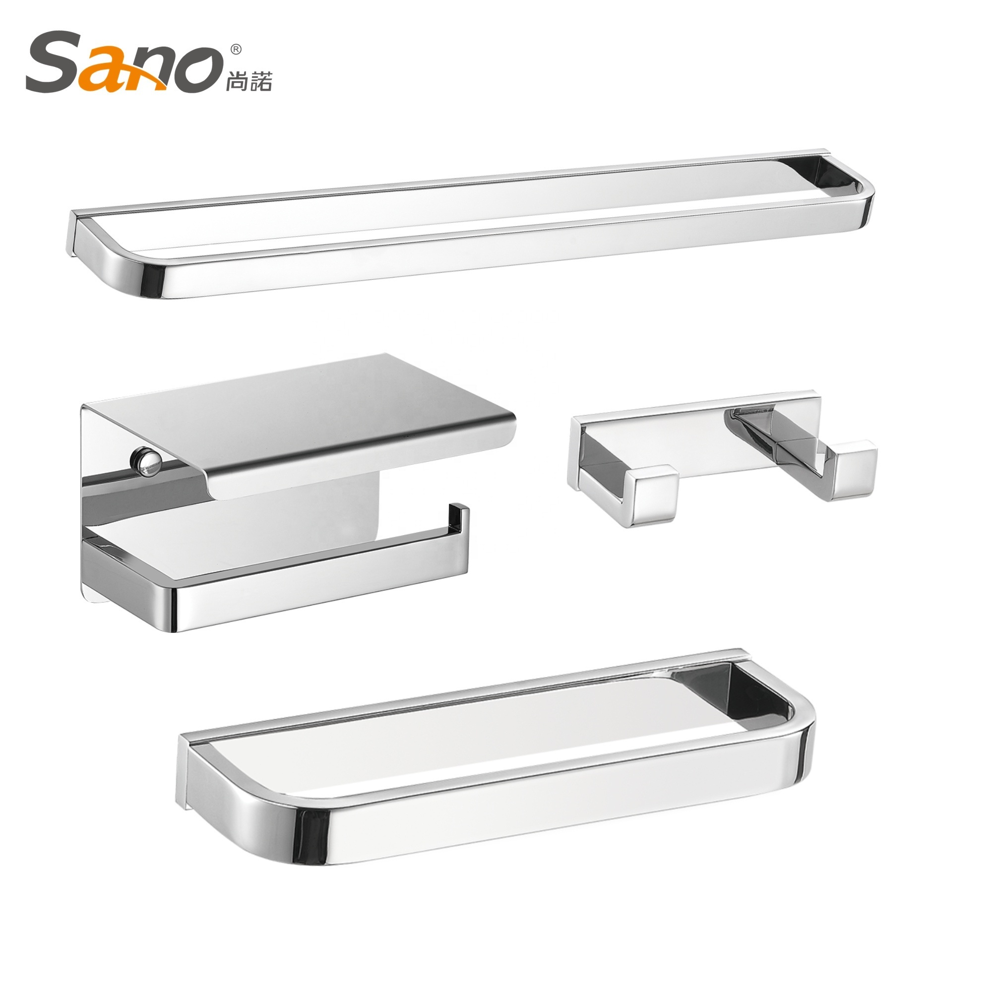 Fashion 12 Piece Washroom Accessories  304 Stainless Steel Bathroom Accessories Set Towel Rack Paper Holders Towel bar Hook Sets