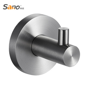 Manufacturer Bath Towel Hook Silver Robe/Coat Hook, SUS 304 Stainless Steel Bathroom Hardware Heavy Duty Wall Mounted Hook