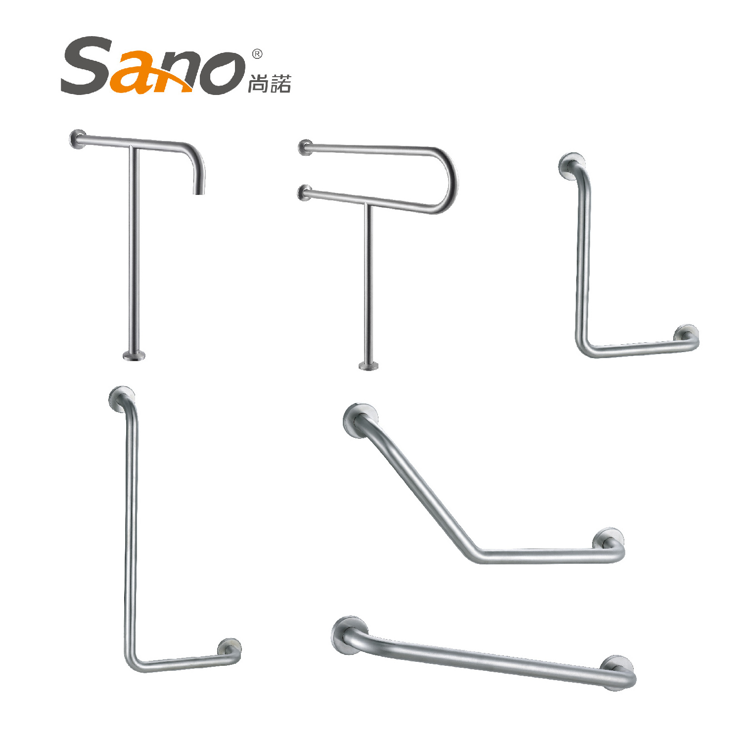 High quality Anti slip Shower Bathtub Handle Stainless steel Handrail Bathroom  Rail Safety Grab Bars for Elderly Disabled