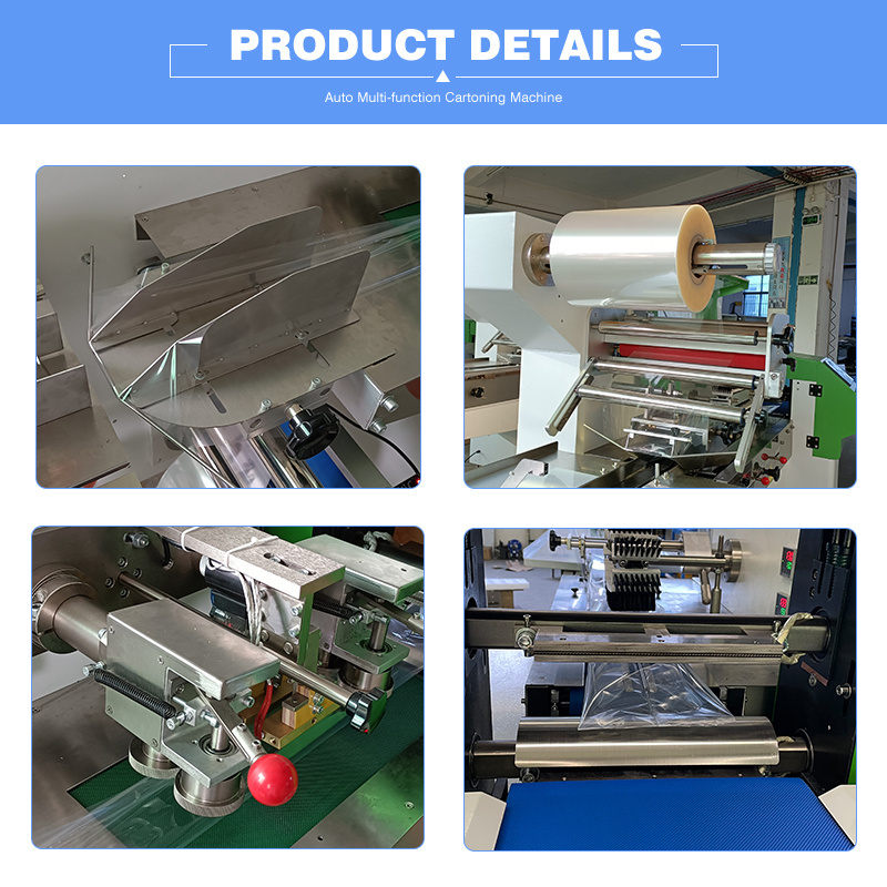 Automatic Horizontal pillow plastic bag wrapping packing ice cream ice pop lolly popsicle flow packaging machine