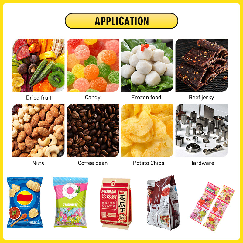 Multifunctional Vertical Weighting Filling Sausage Vacuum Play Dough Unshelled Groundnuts Packaging Packing Machine