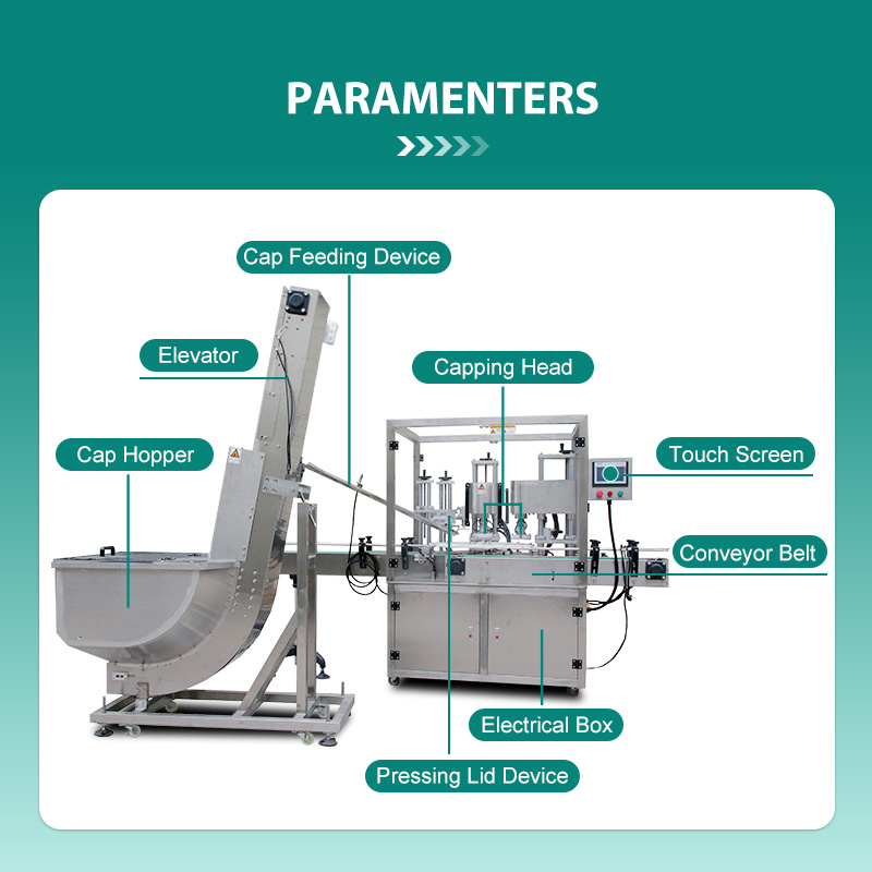 Multifunction Pneumatic Cap Beer Bottle Crown Caps Making Essential Oil Liquid Filling Tin Can Capping Machine