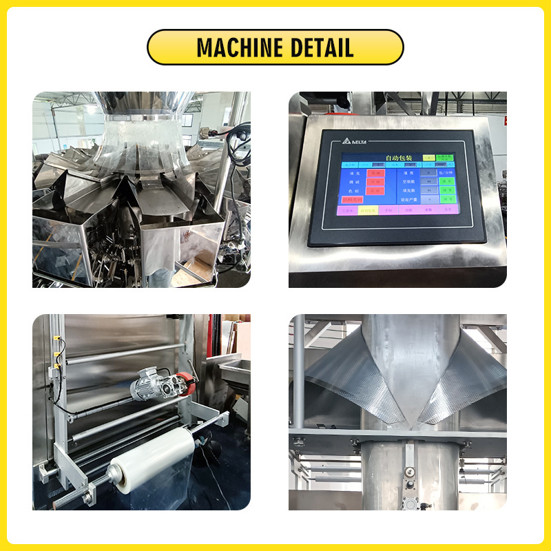 Multifunctional Vertical Weighting Filling Sausage Vacuum Play Dough Unshelled Groundnuts Packaging Packing Machine