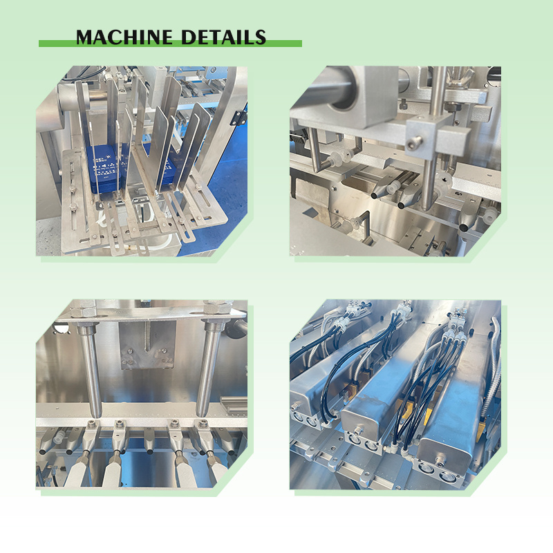 Multifunctional Doypack Premade Irregular Pouch Water Paste Filling Liquid Line Shampoo Bottle Shrink Packing Packaging Machine