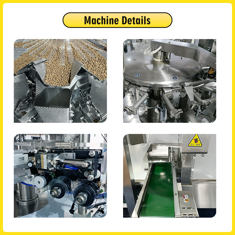 Automatic weighing fill Premade pouch Doypack packaging Food dried fruit raisin mango tomato jujube dry nuts packing machine