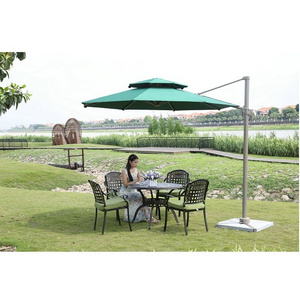 3m Roman Sun Garden Parasol Poolside Cantilever Umbrella