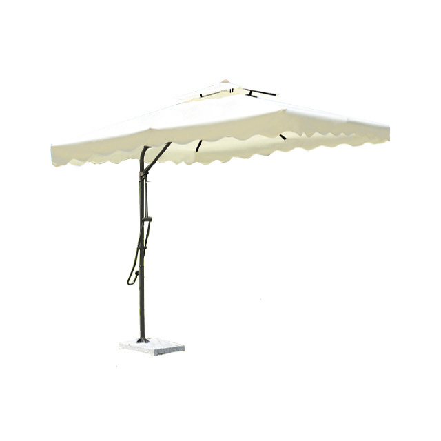 Balcony Patio Outdoor Sunshade Double Roof Side Pole Portable Garden Umbrella