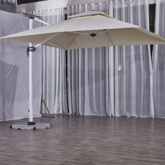 High Quality Wholesale Promotion Big Patio Grey Roma Garden Umbrella For Restaurant