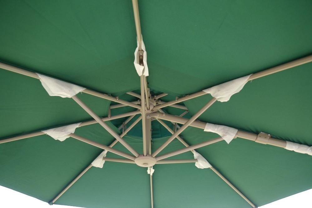 3m Roman Sun Garden Parasol Poolside Cantilever Umbrella