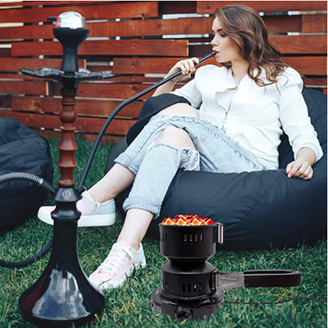 Adjust temp control Electric Charcoal Starter Square base Hookah Charcoal Burner Detachable basket Fast Heating Coal Burner