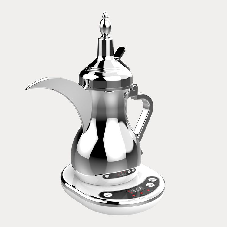 Full 304 SS pot Electric Arabic Coffee and Tea Maker Arab Dalla Arabic coffee maker in silver / gold color