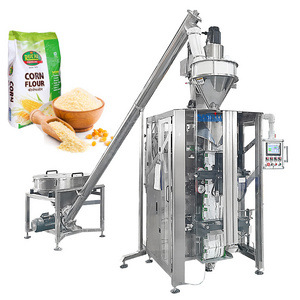 Full automatic vertical maize flour filling packing machine powder pouch 1kg to 5kg corn flour packing machine