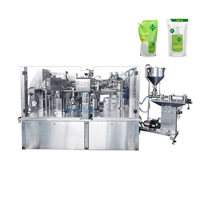 Automatic premade pouch packing machine doypack liquid detergent filling machine liquid soap sachet filling machine