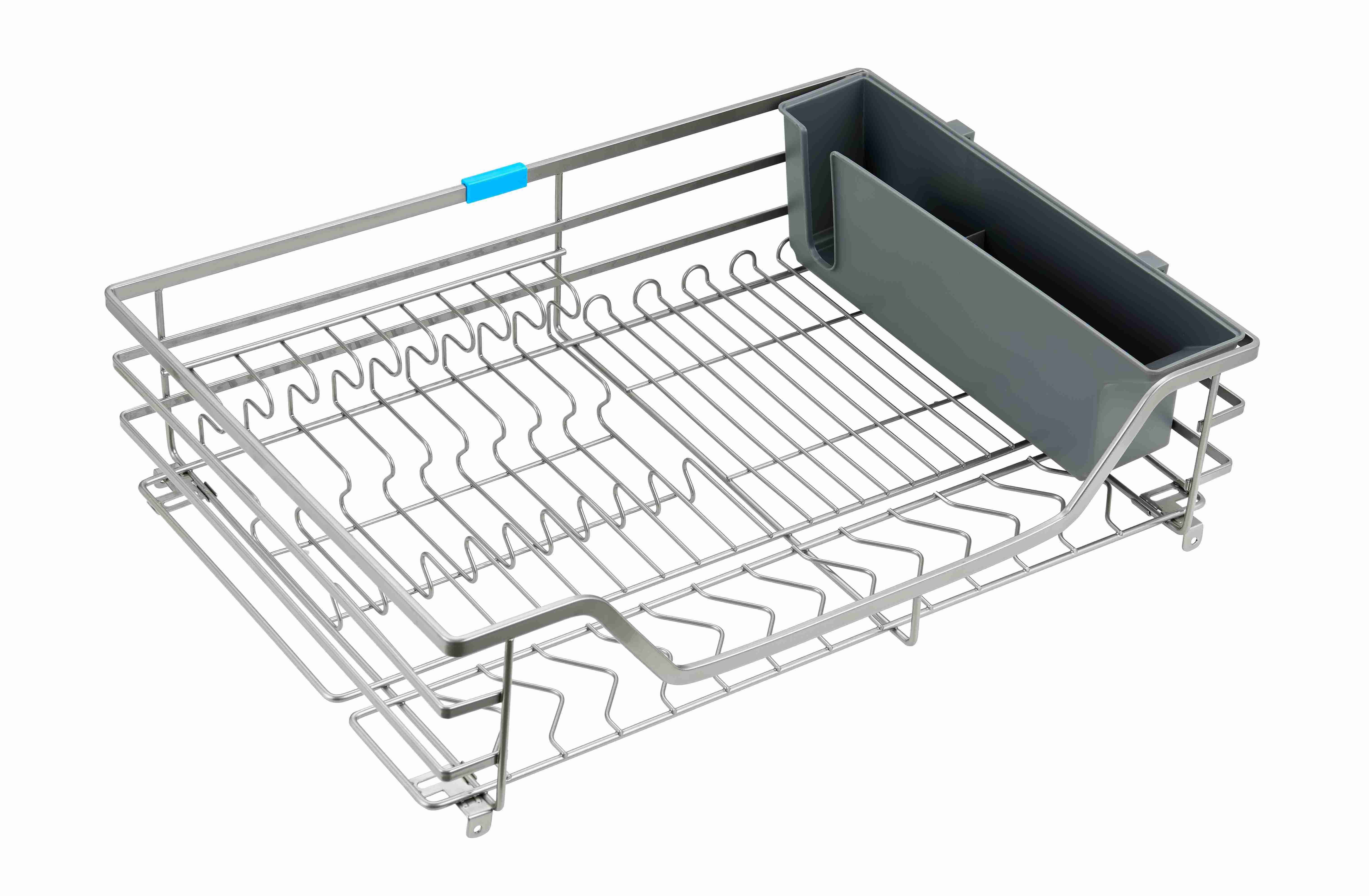 HAUSEARL Nano Kitchen Organizer Cabinet Systems Chrome Wire Pull-out Basket Iron Kitchen Pantry