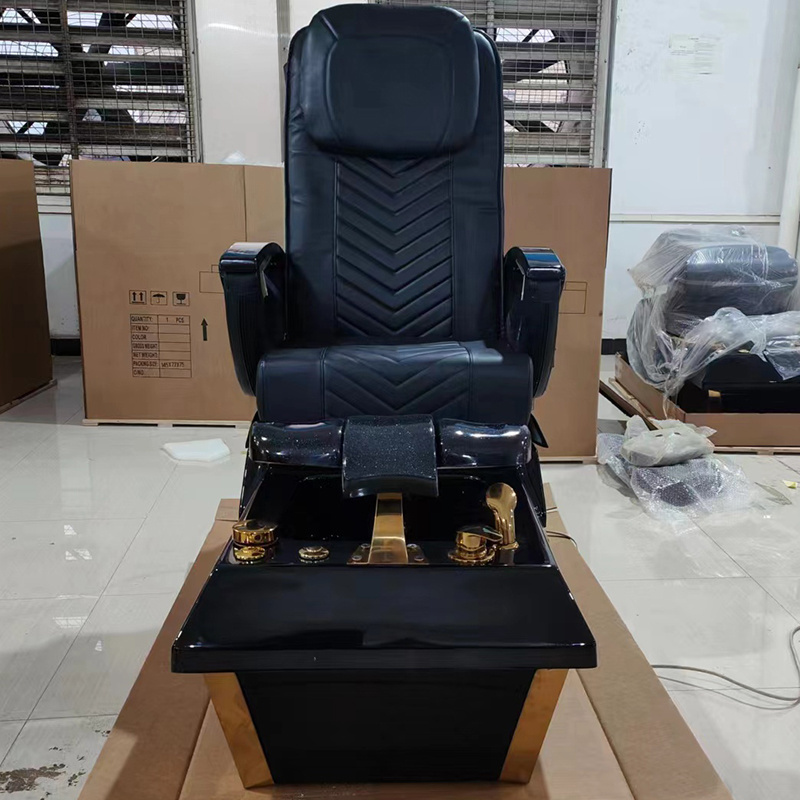 Customized Color Electric Full Body Massage Pedicure Chair With Drainage Pump Foot Massage Chair For Nail Shop