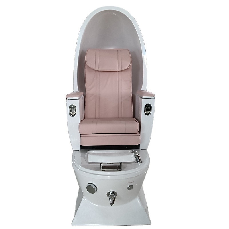 Luxury Pink Pedicure Chair Foot Spa Used Pedicure Chair No Plumbing Massage Pedicure Chair With Bowl