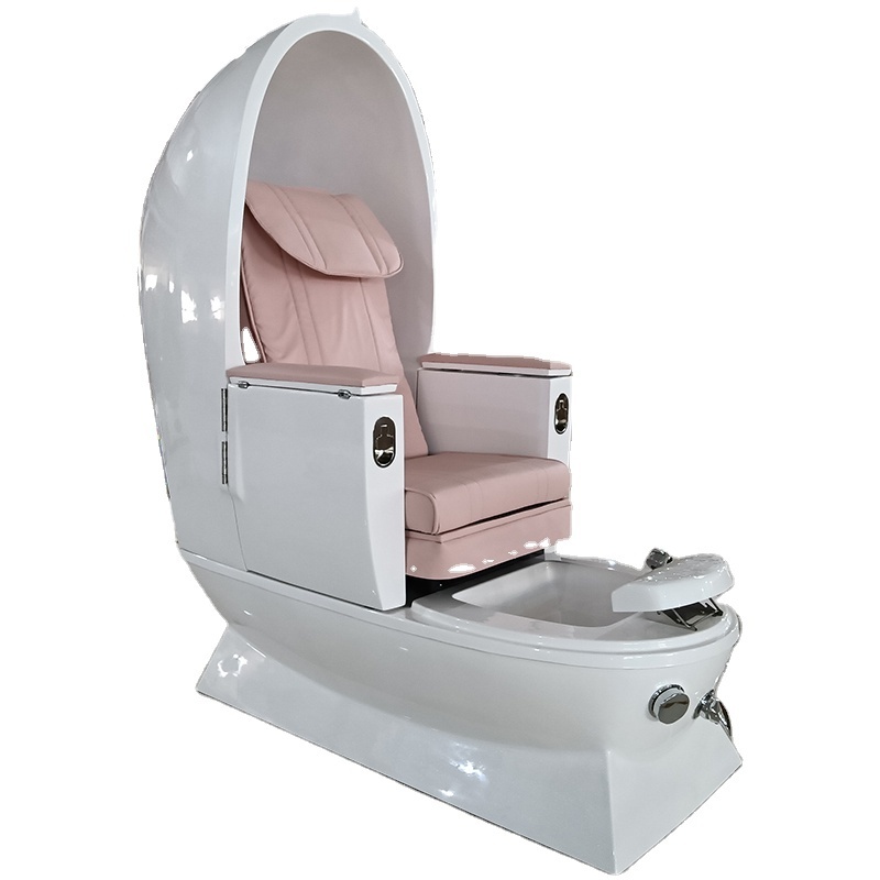 Luxury Pink Pedicure Chair Foot Spa Used Pedicure Chair No Plumbing Massage Pedicure Chair With Bowl