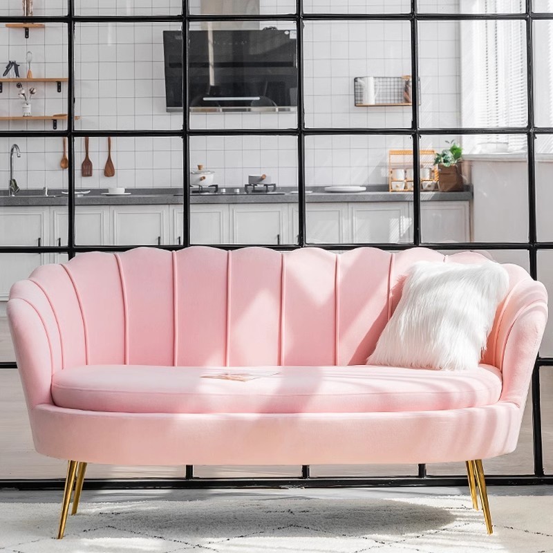 Beauty Salon Furniture Pink 1 2 3 Seaters Salon Waiting Room Sofa Waiting Sofa Chair For Sale