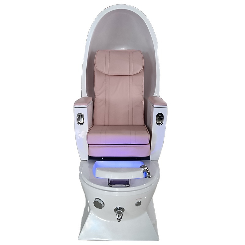 Luxury Pink Pedicure Chair Foot Spa Used Pedicure Chair No Plumbing Massage Pedicure Chair With Bowl