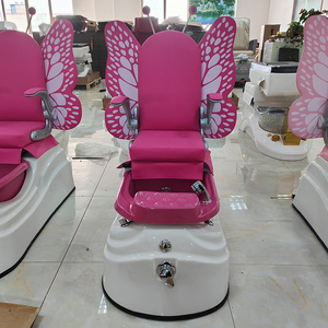 Pink Kids Spa Pedicure Chair with Sink for Nail Salons