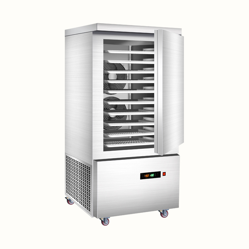 Hot Sale Commercial Restaurant Equipment Fast Blast Chiller Shock Freezer Ice Cream Compressor 10 Trays For Fish  Meat Vegetable