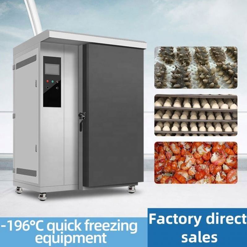 liquid nitrogen iqf freezer frozen ice cream making machine