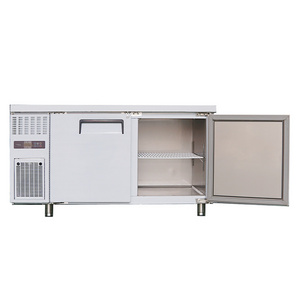 Factory Price Commercial Kitchen Refrigeration Equipment 2 Door Under Counter Bar Fridge Stainless Steel Refrigerator Freezers