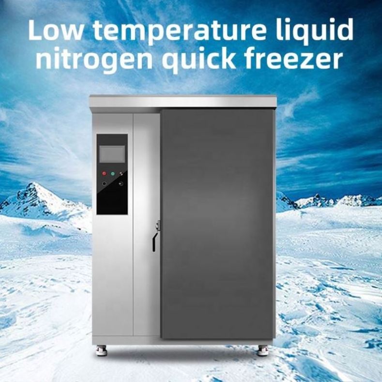 liquid nitrogen iqf freezer frozen ice cream making machine