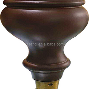 Popular wood chair legs replacement kitchen cabinet legs brass casters MJ-0413