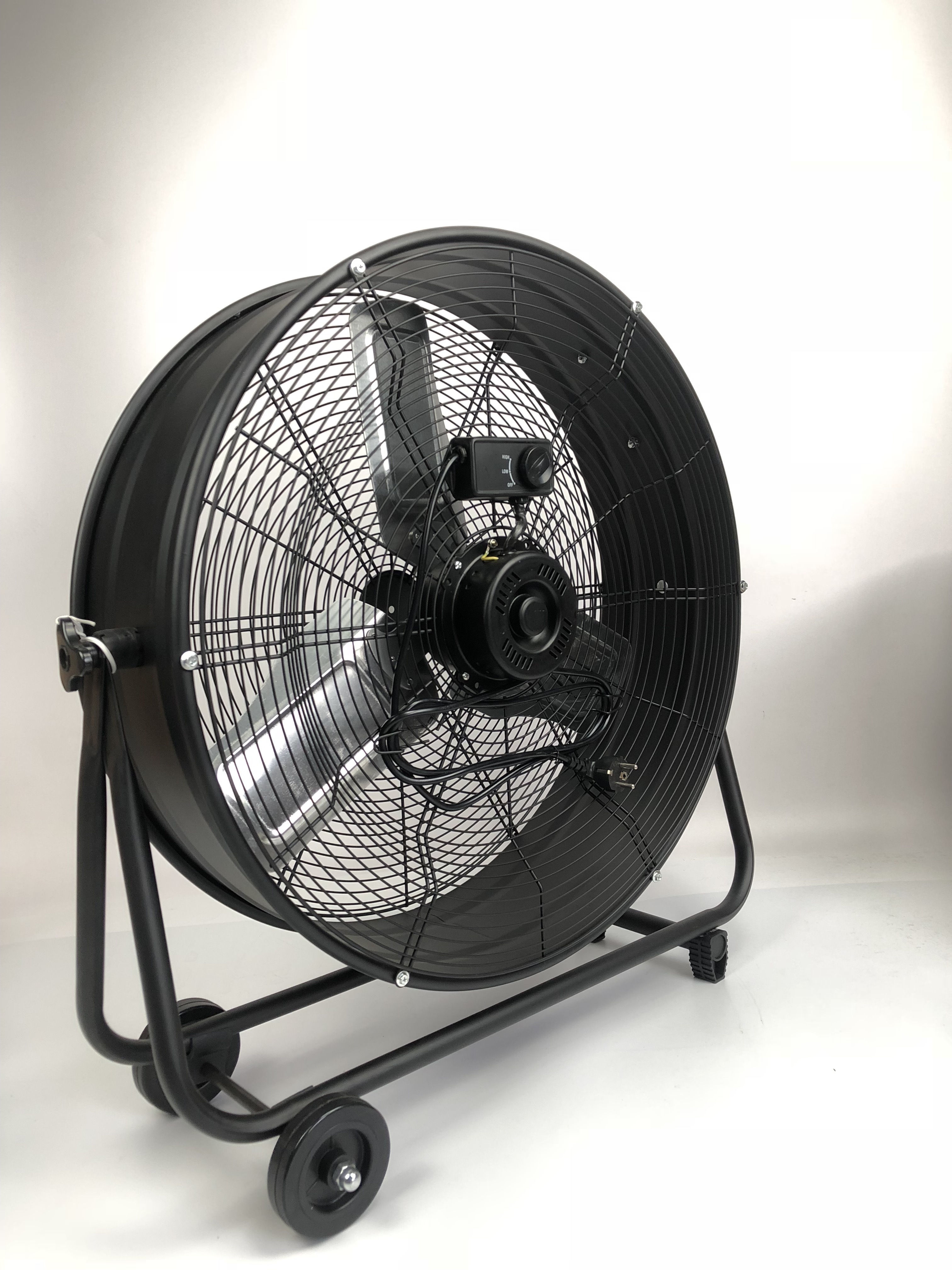 120V 30'' Rolling heavy duty cooling air industrial axial flow fan drum fan