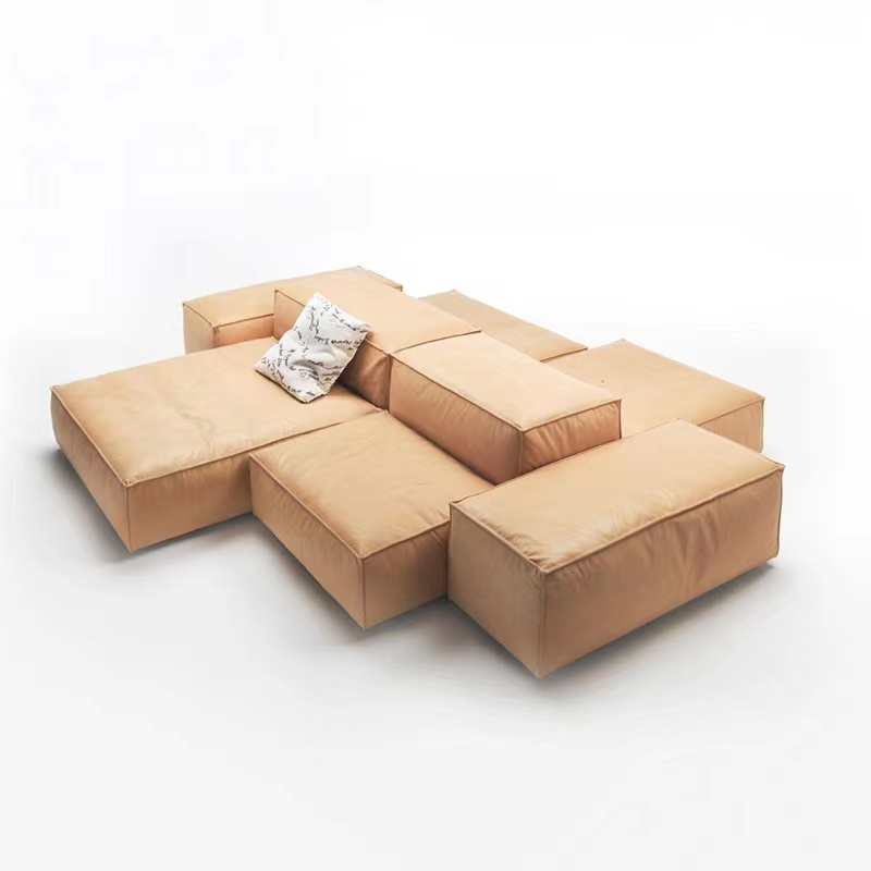 Italian LIVING DIVANNI Free combination module sofas Designer Minimalist Sofa Goose down sofa