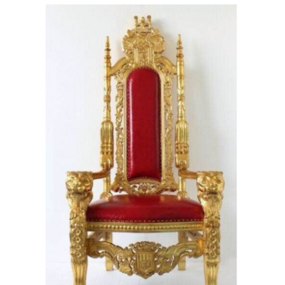 Hot Sale King Throne Chairs Fabric High Back Royal Luxury Wedding Chair