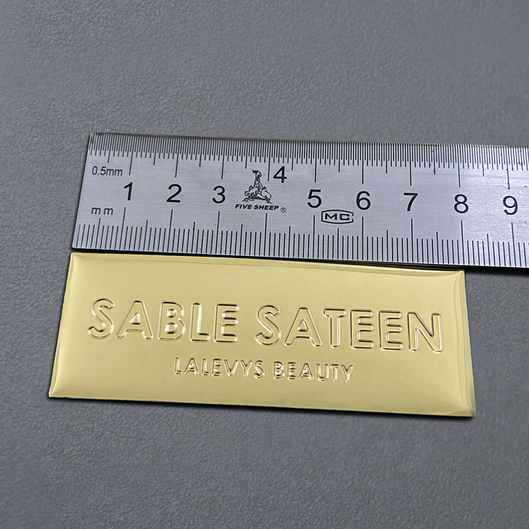 Custom Engraved Adhesive Metal Nameplate Etched Stainless Steel Label Sticker