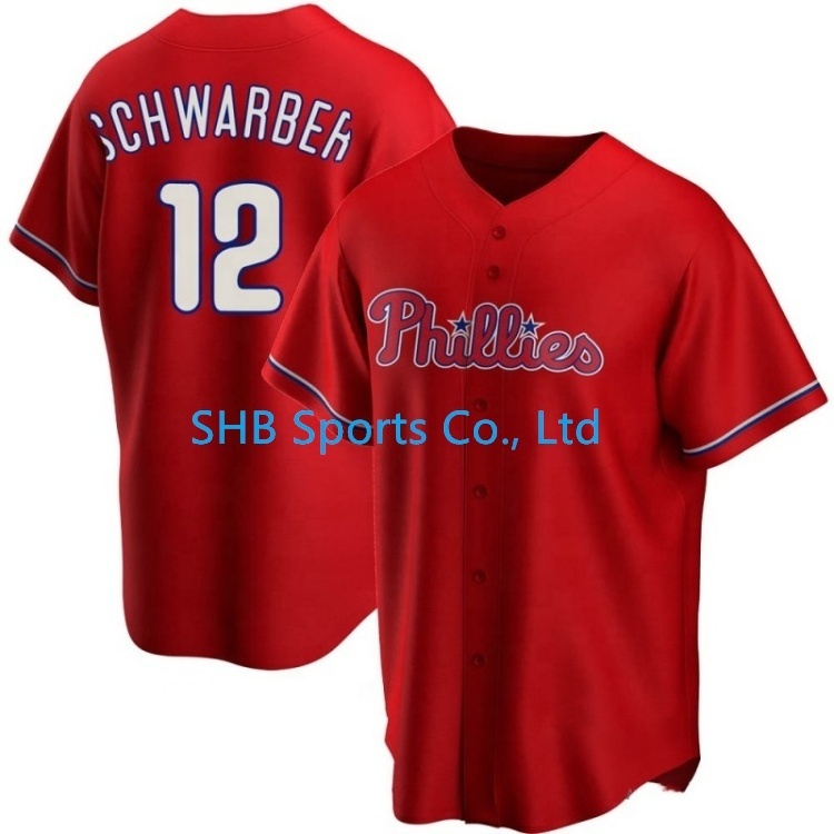 3 HARPER 10 REALMUTO 7 TURNER 12 SCHWARBER Philadelphia Phillie Baseball Jersey