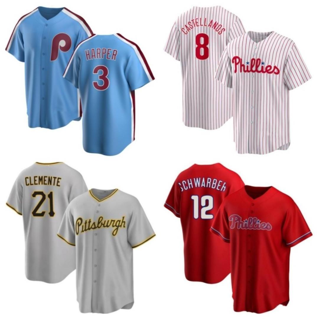 3 HARPER 10 REALMUTO 7 TURNER 12 SCHWARBER Philadelphia Phillie Baseball Jersey