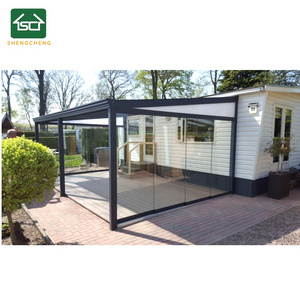 Germany Popular European Style Sliding Outdoor Living Aluminium Veranda Terrassendach Aluminum Frame Waterproof Glass House